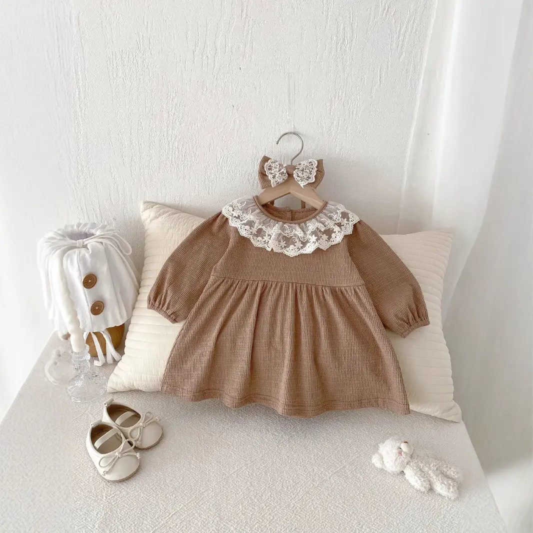 Baby And Infant Princess Dress Baby Long Sleeve Bottom-covering Rompers