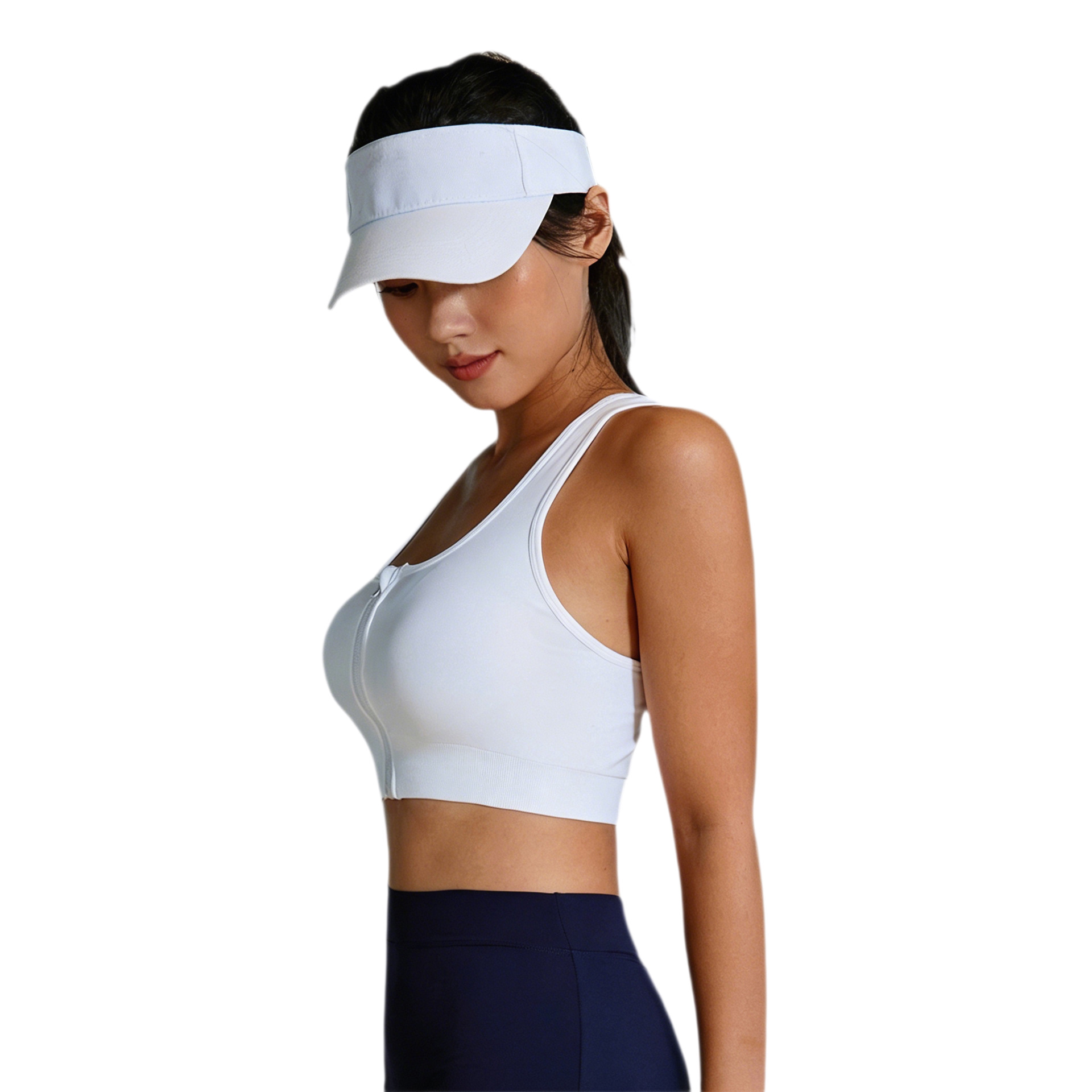 Womens Front-Zip Yoga Sports Bra - photo 4