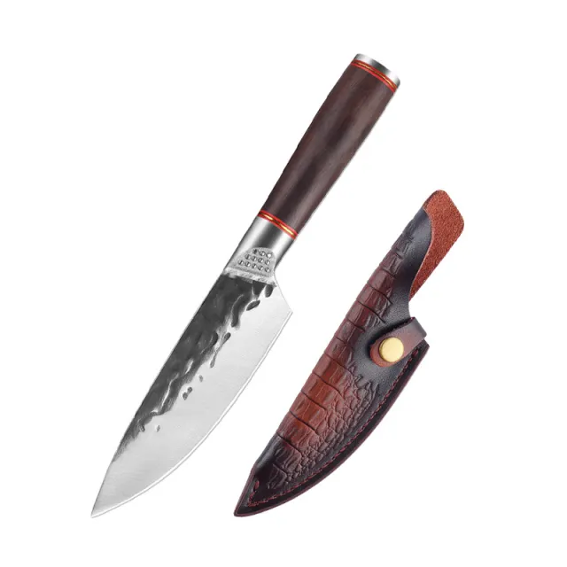 Forged Hammer Pattern Cutting Tool Stainless Steel Universal Knife Blade Sheath - Shop at LoveMi