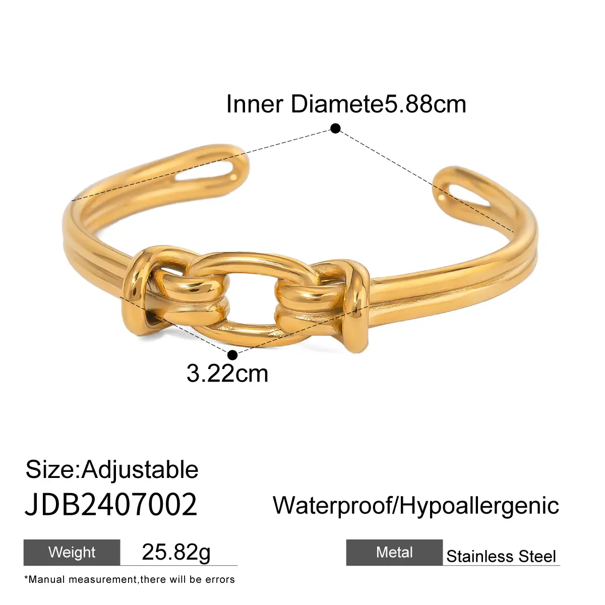Luce Gold Knot Bangle