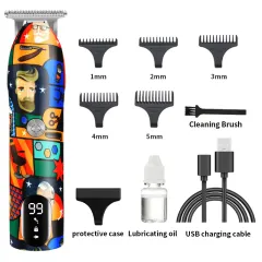 Household Graffiti Electric Hair Clipper Electric Clipper - Lk 1923 Graffiti Hair Clipper - View 1
