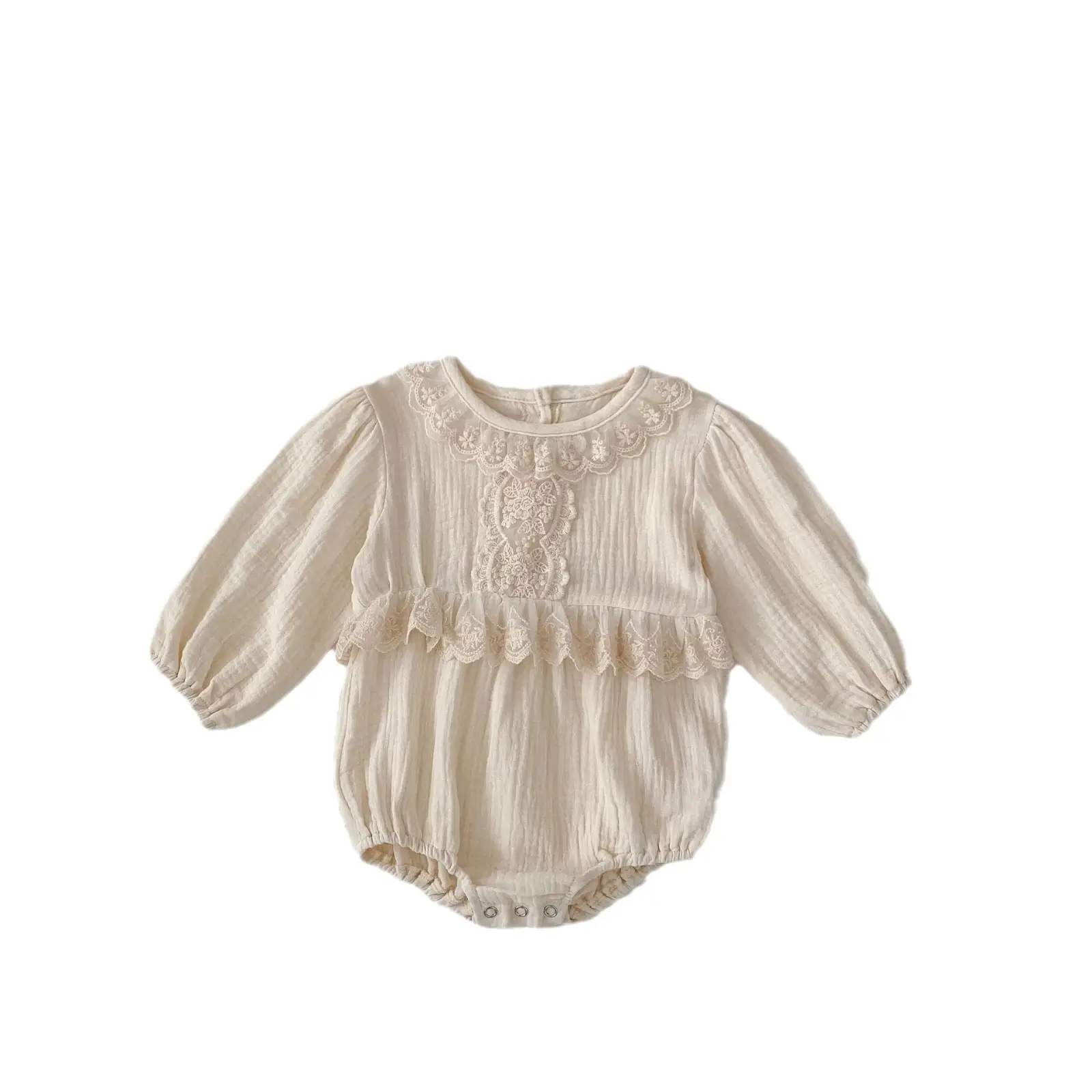 Princess Style All-match Rompers Long Sleeve Triangle Rompers