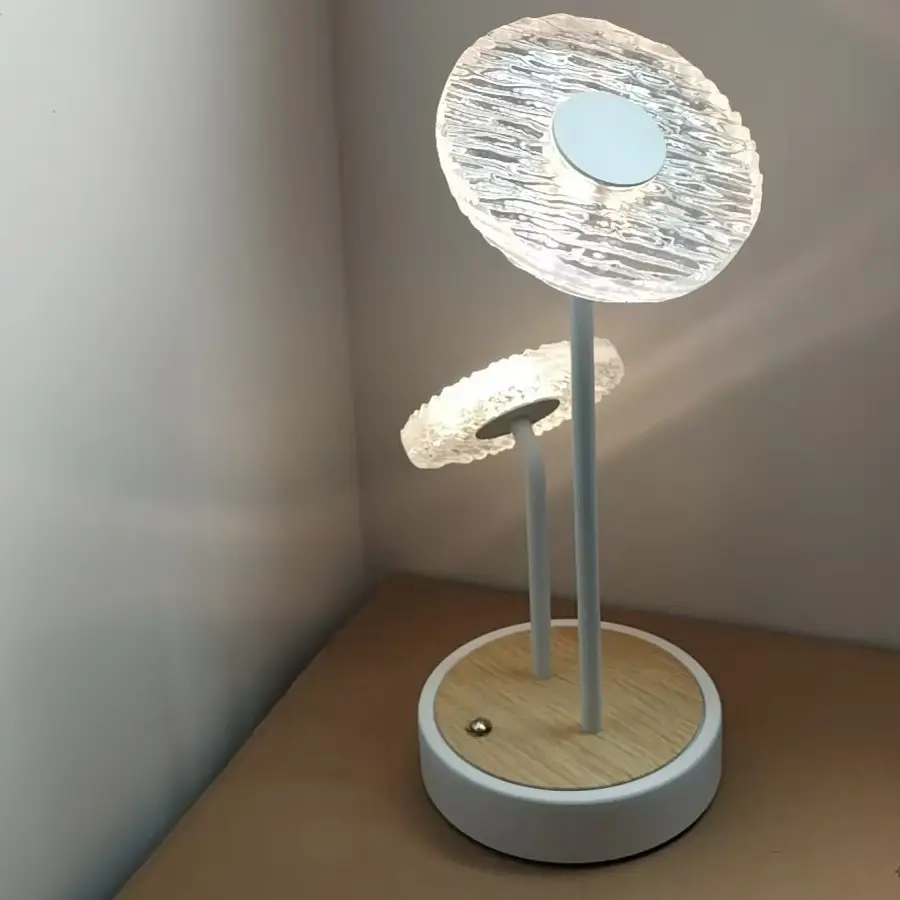 Night Light Living Room Hotel Decoration Creative LED Lotus Rechargeable Table Lamp