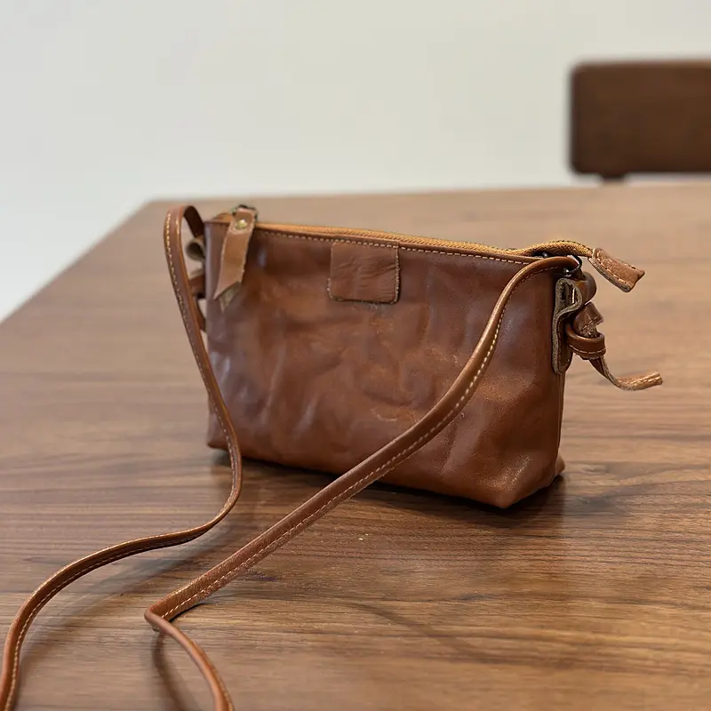 Textured Shoulder And Crossbody Commuter Bag