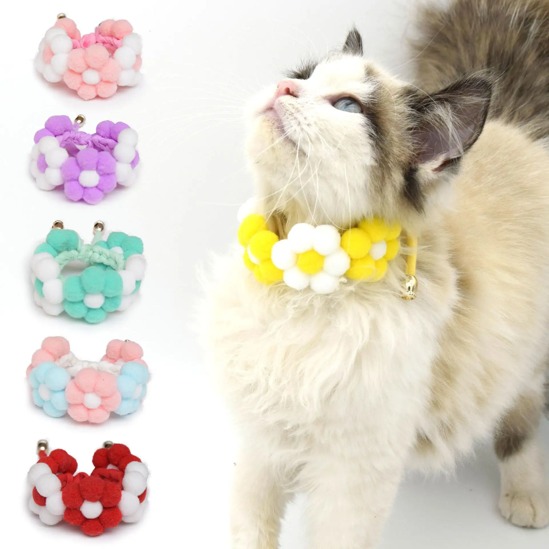 Pet Scarf Floral Collar Dog Photo Prop