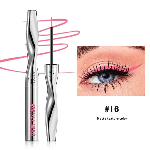 Color Eyeliner Makeup Waterproof Quick drying Very Fine 24 Colors 16Color - Shop at LoveMi