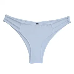 Bikini Pants Front Three Belts Back Mid-length - White - View 1