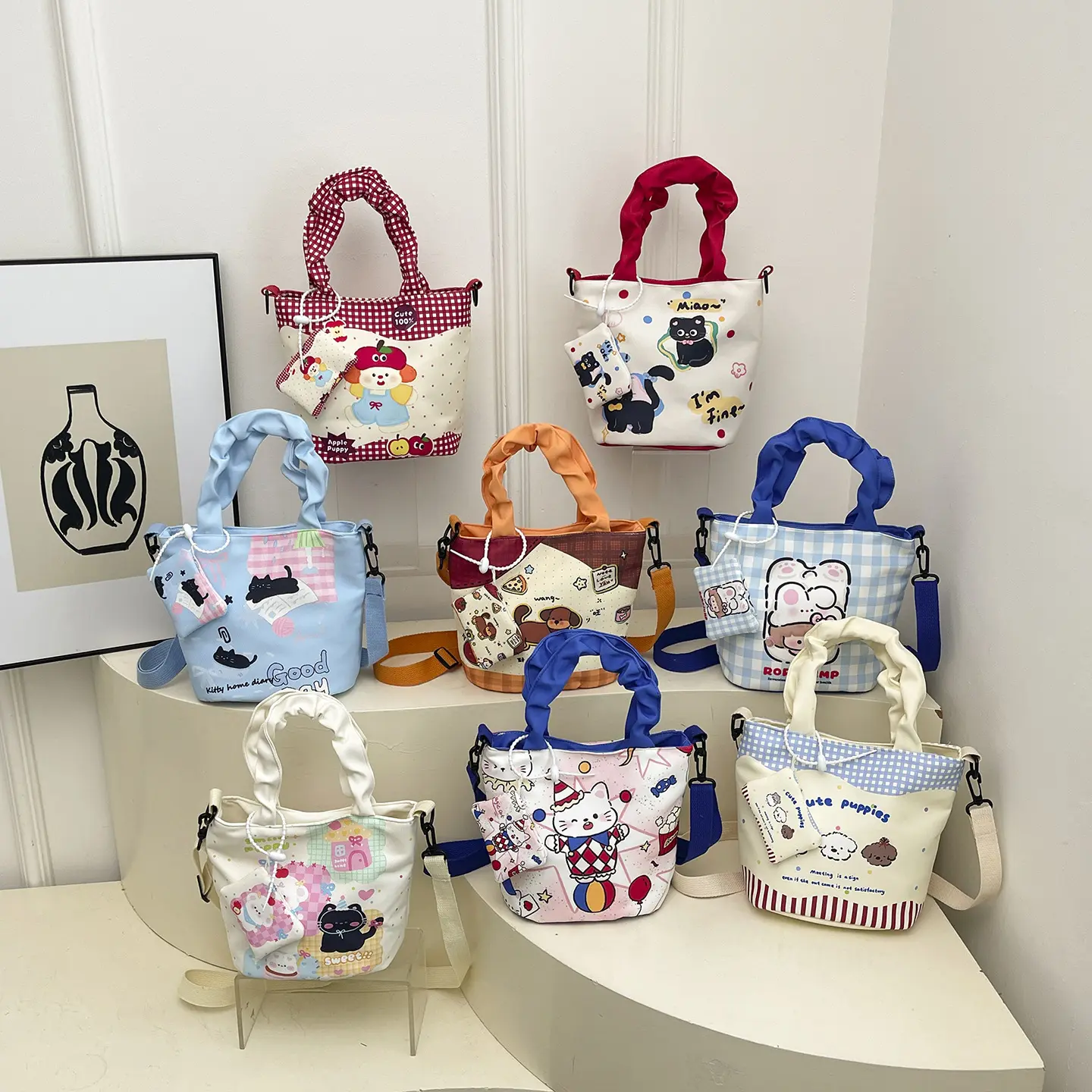 New Cartoon Bucket Bag Available In