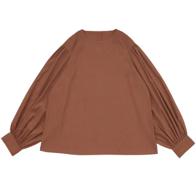 Women's Autumn Crew Neck Shirt Brown - Shop at LoveMi