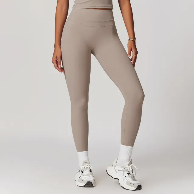 Sanding Tight High Waist Yoga Pants Belly Contracting Hip Raise Fitness Pants Linen - Shop at LoveMi