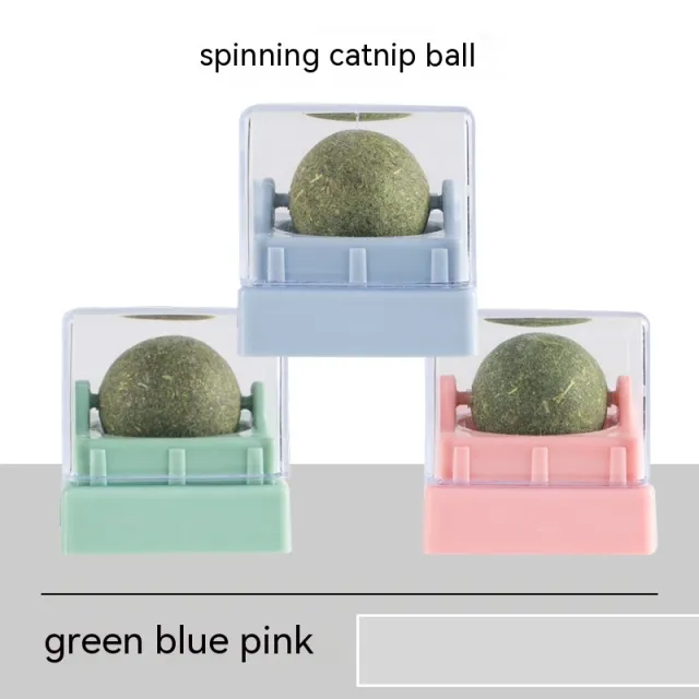 Catnip Ball Cat Happy Ball Self Hi Relieving Stuffy Supplies Green Blue Pink - Shop at LoveMi