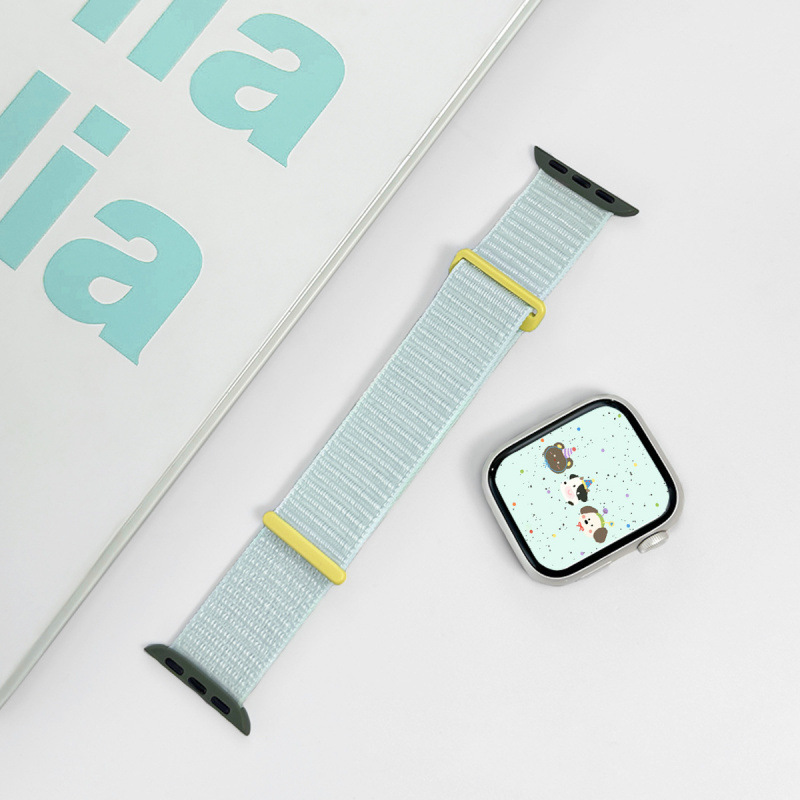 High-End Summer Light Mint Nylon Watch Strap Series