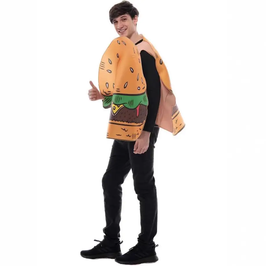 Synthetic Sponge Play Hamburger Clothing