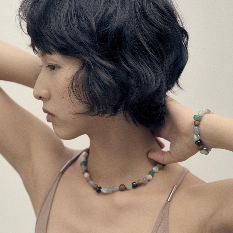 Product Recommendation Natural Stone Agarwood Necklace