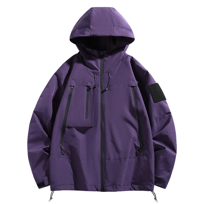 Couple Outdoor Jacket Coat Men's And Women's Jacket - Purple