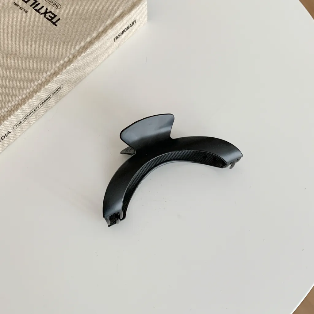 Metal Arch High-end Grip Advanced Sense Hair Accessory Clips - Arc Alloy Grip Black