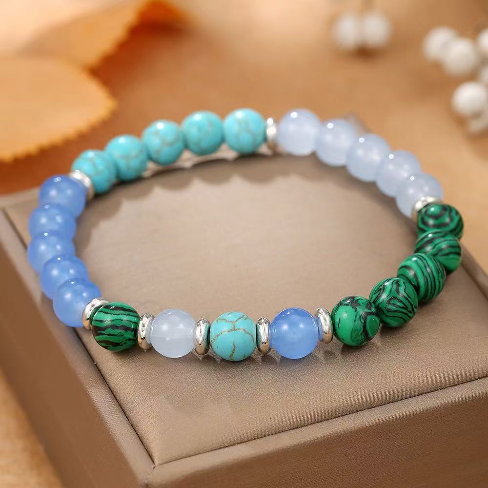 Lapis Lazuli Tiger Eye Bead Bracelet