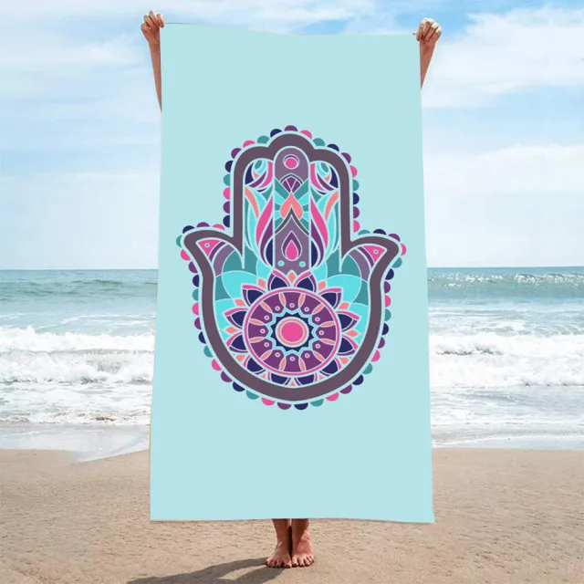 Printed Towel Seaside Vacation Beach Bath Towel M7 70X140 Mesh Bag Packaging - Shop at LoveMi
