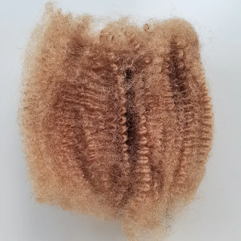 Colored Puff Yarn Real Hair Women's