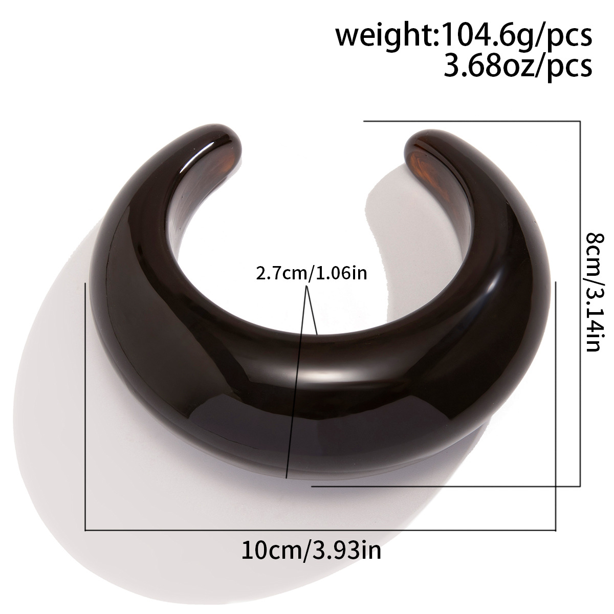 Exaggerated Resin Bracelet Wholesale Fashion Crescent Women