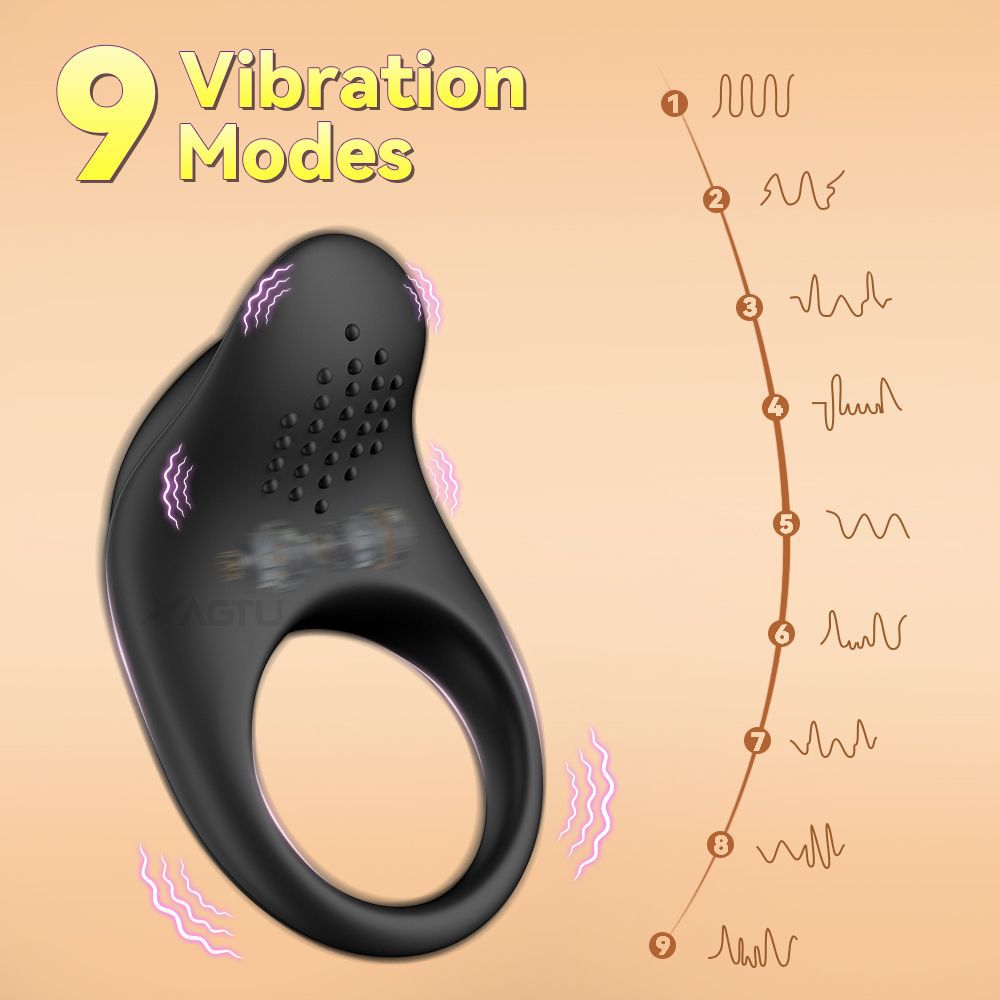 Remote-Control Vibration Locking Cock Ring For Men - Image 1