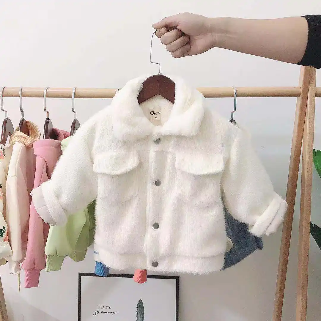 Cotton-padded Keep Baby Warm Cotton-padded Jacket Children Thick Coat