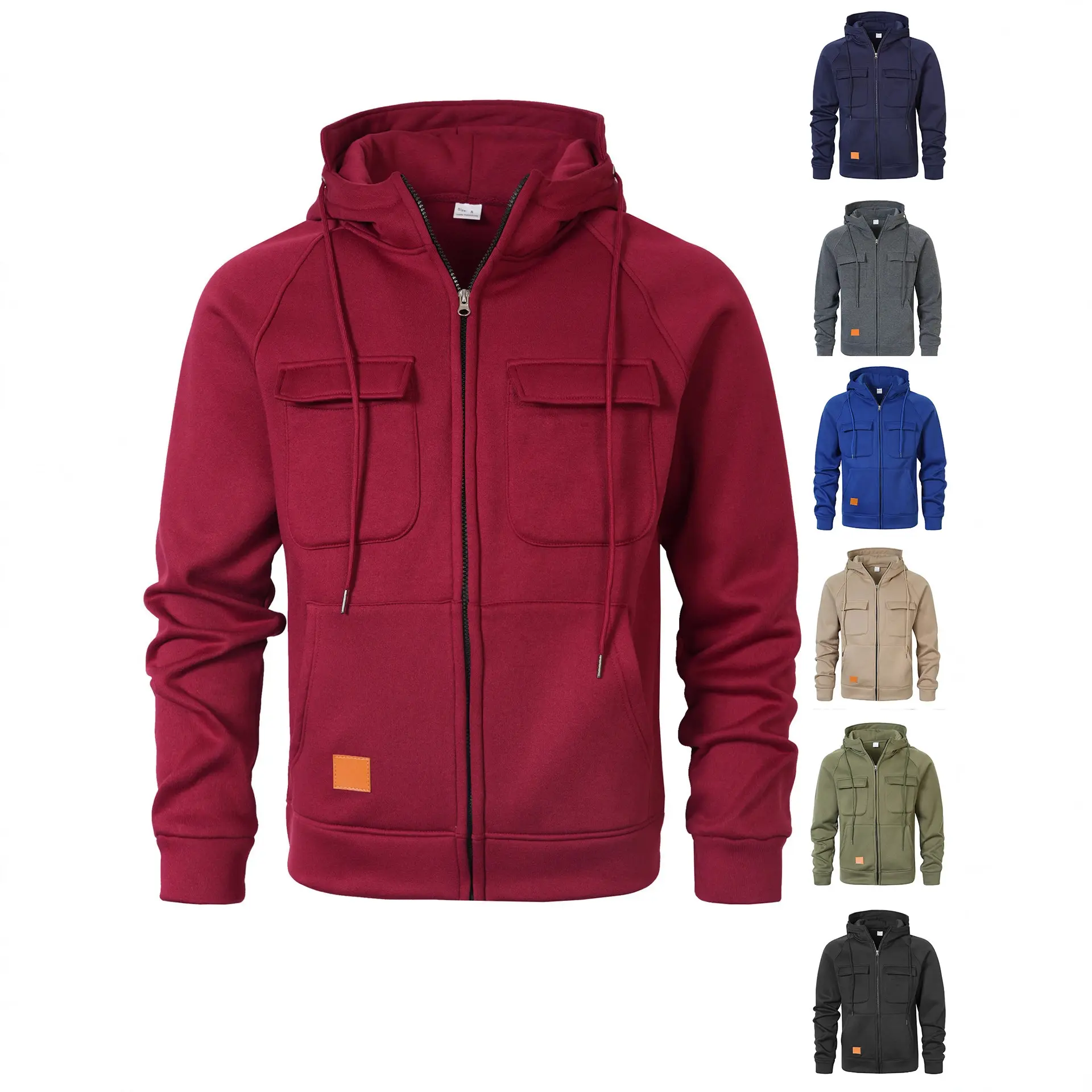 Mens Loose-Fit Hoodie With Multiple Pockets