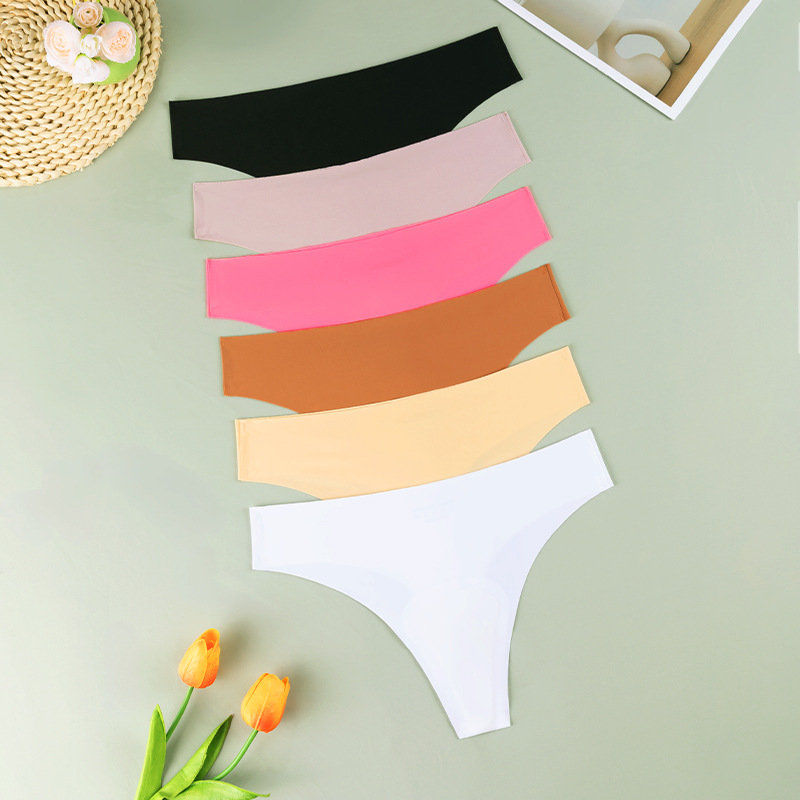 Ice-silk Seamless No-show Underwearperfect For Sports And Yoga