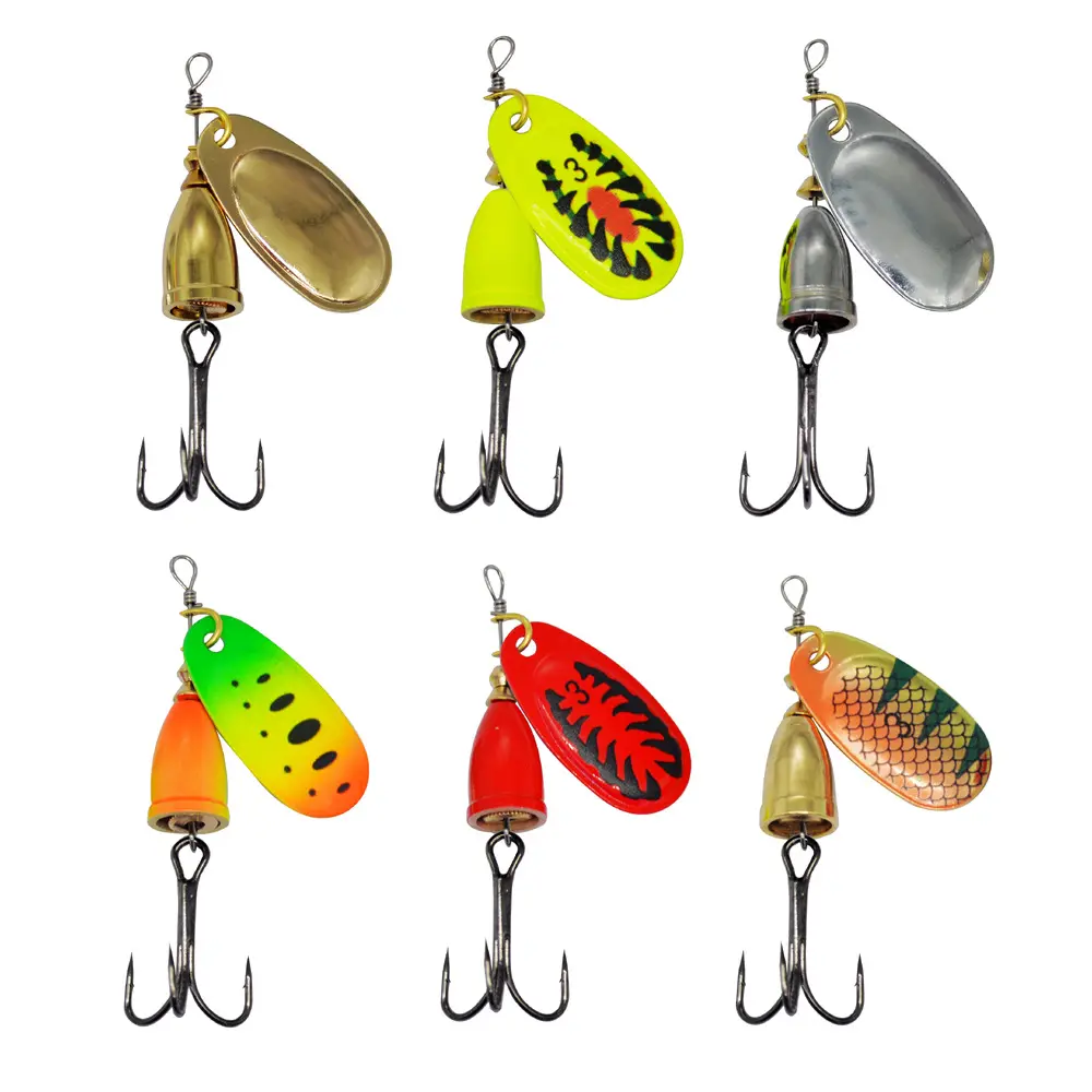 R Composite Rotating Sequins Copper Bell Lure