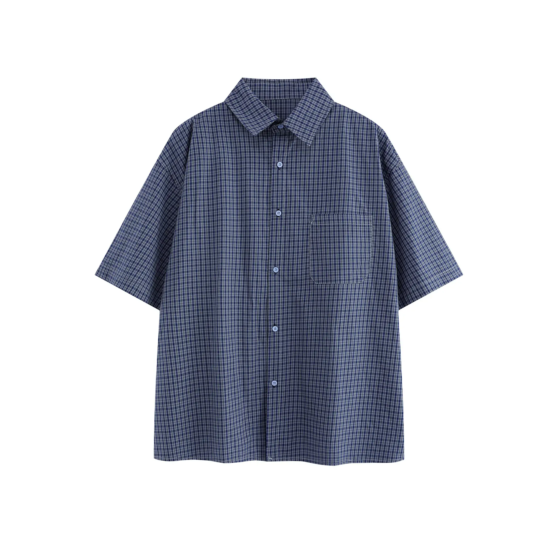 Youth Loose All-matching Couple Half Sleeve Shirt