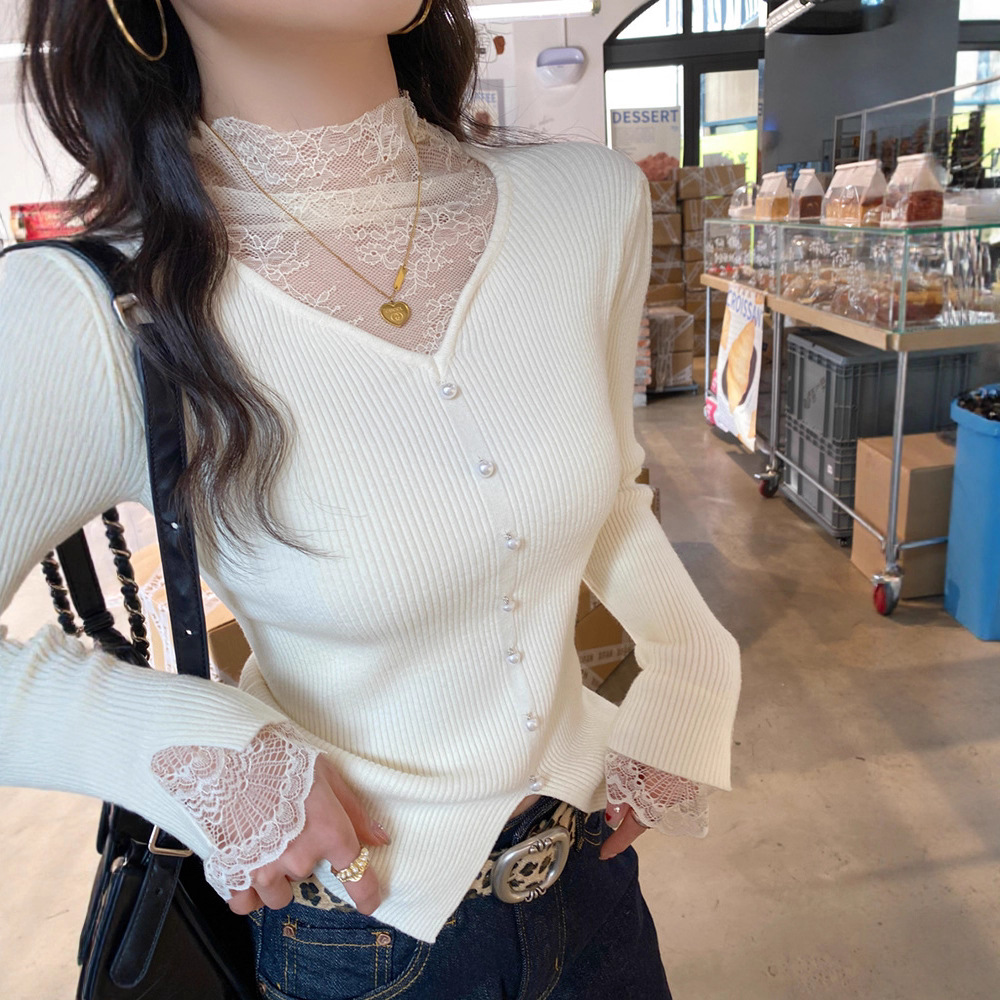 High-grade Outerwear Sweater Knitted Top