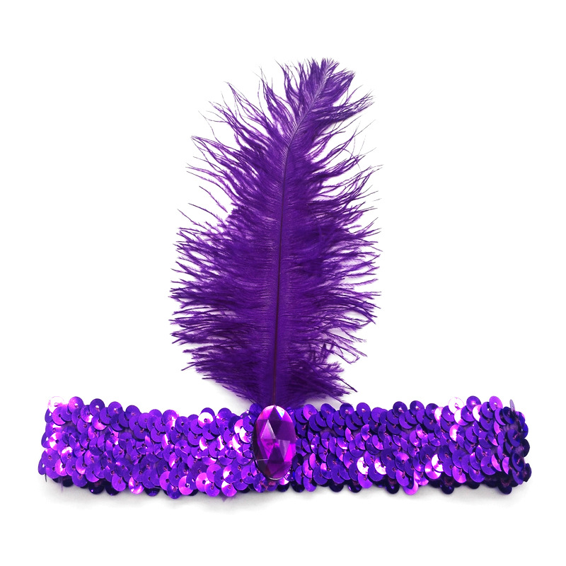 Indian Feather Headwear Purple