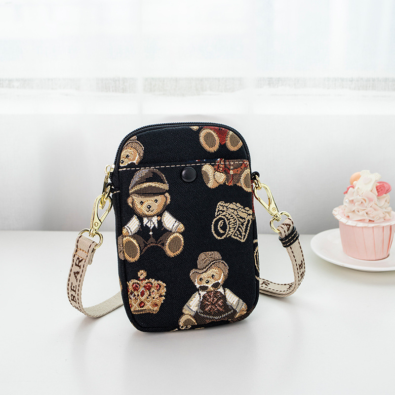 Embroidered Fashionable Phone Bag Womens Crossbodyc
