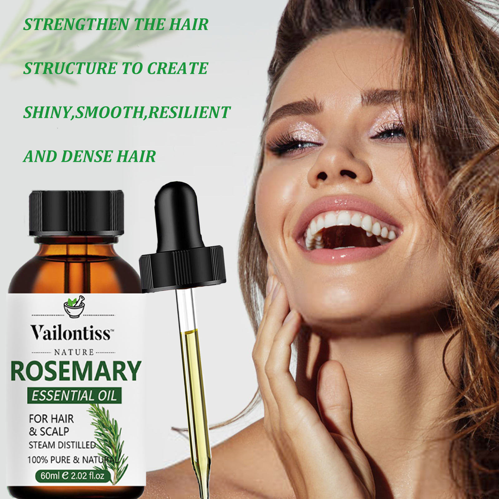 Rosemary Hair Care Essential Oil Hair Growth Strengthening 4