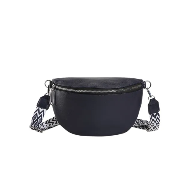 Large capacity Soft leather Shoulder Crossbody Bag Blue - Shop at LoveMi
