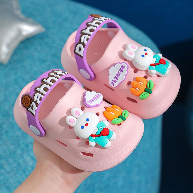 Children's Slippers Summer Cute Outdoor Soft Bottom Non-slip Boys And Girls Sandals Infant Kid Baby Hole Shoes — foto 5