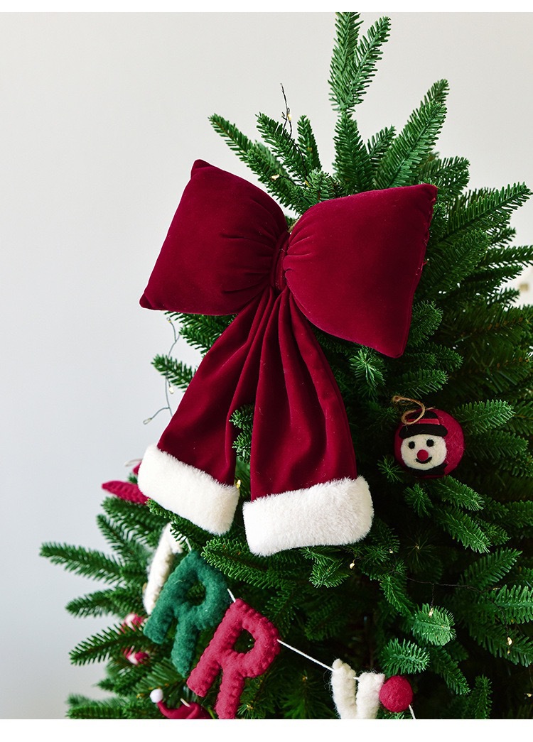 Title 5, Christmas Large Lint Bowknot Three-dimensional ...