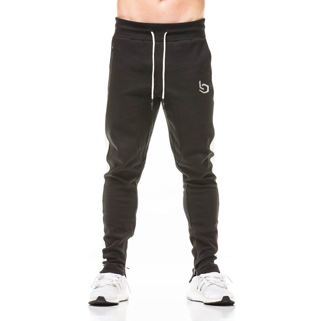 Title 14, Mens Muscle Sports Casual Trousers with Color ...