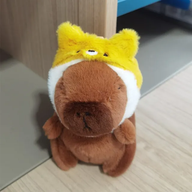 Capabala Figurine Doll Plush Toy Key Chain Puppy Headgear - Shop at LoveMi