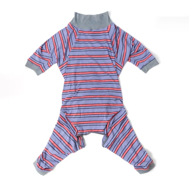 Pet Dog Home Sterilization Clothes Purple Orange Stripes - Shop at LoveMi