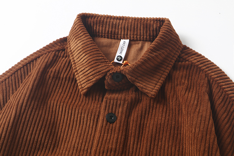 Men's Fashion Corduroy Fabric Long Sleeve