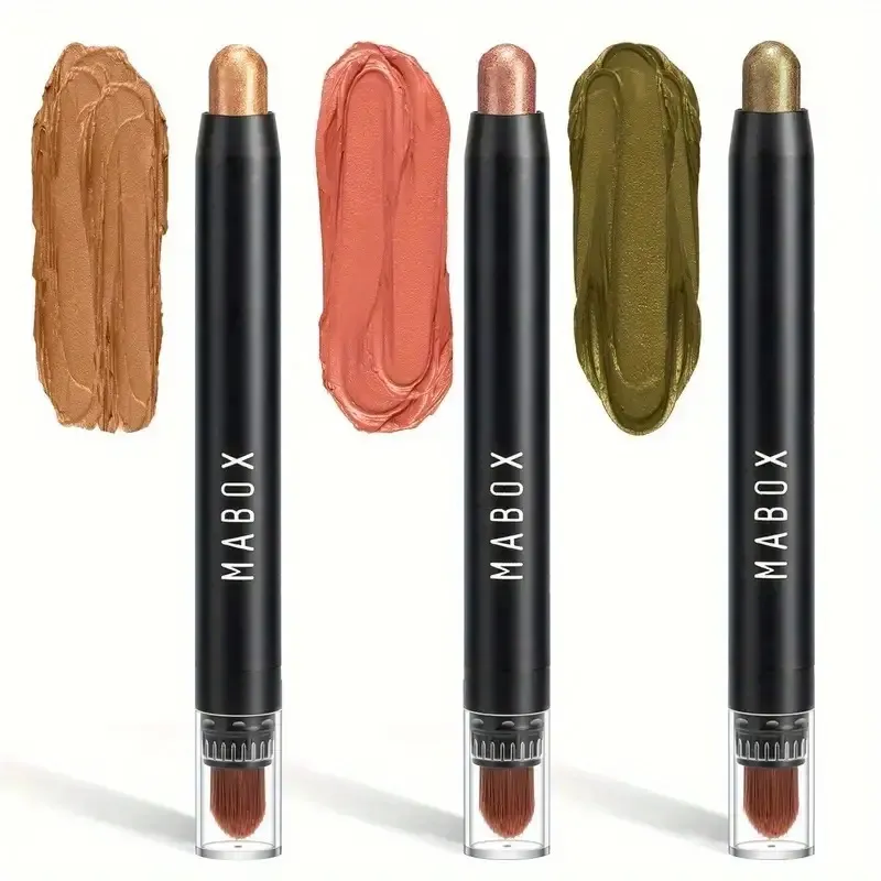 MABOX Waterproof Eye Shadow Stick Eye Makeup Color Pearlescent Pen - Three Piece Setd