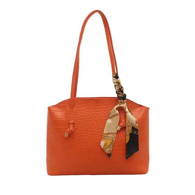 Fashion Casual Red Large Capacity Handbag Orange - Shop at LoveMi