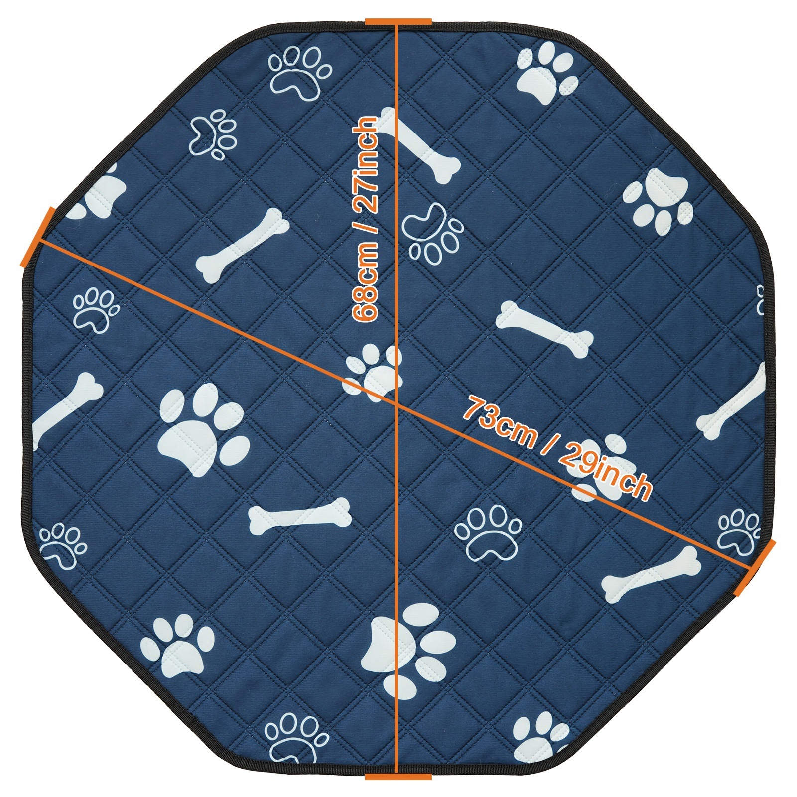 New Washable Octagonal Dog Potty Pad 3
