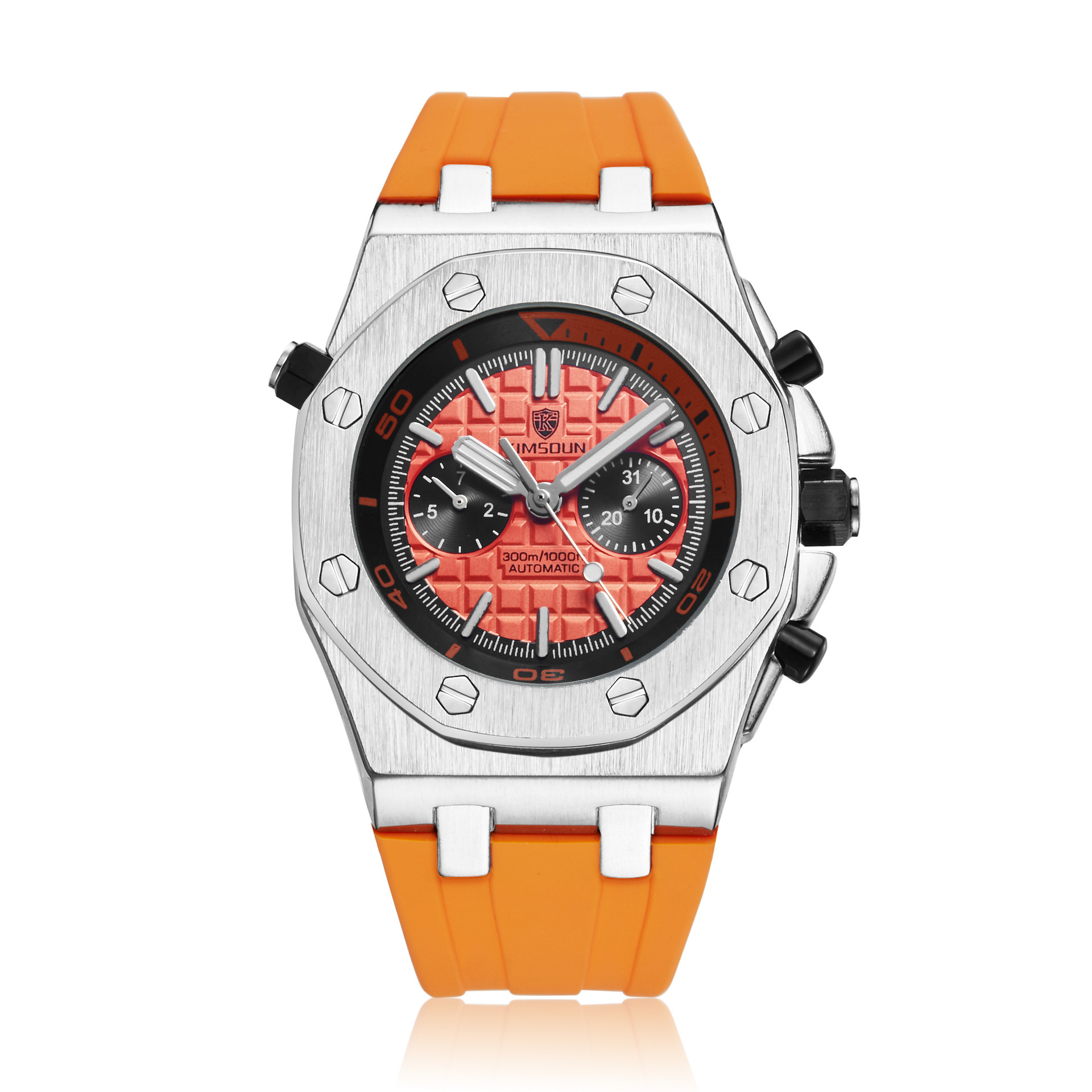 Uhr Herren Mode Silikon Wasserdicht Automatisch Mechanisch Uhr Sport Silico - Bild 8 von 12
