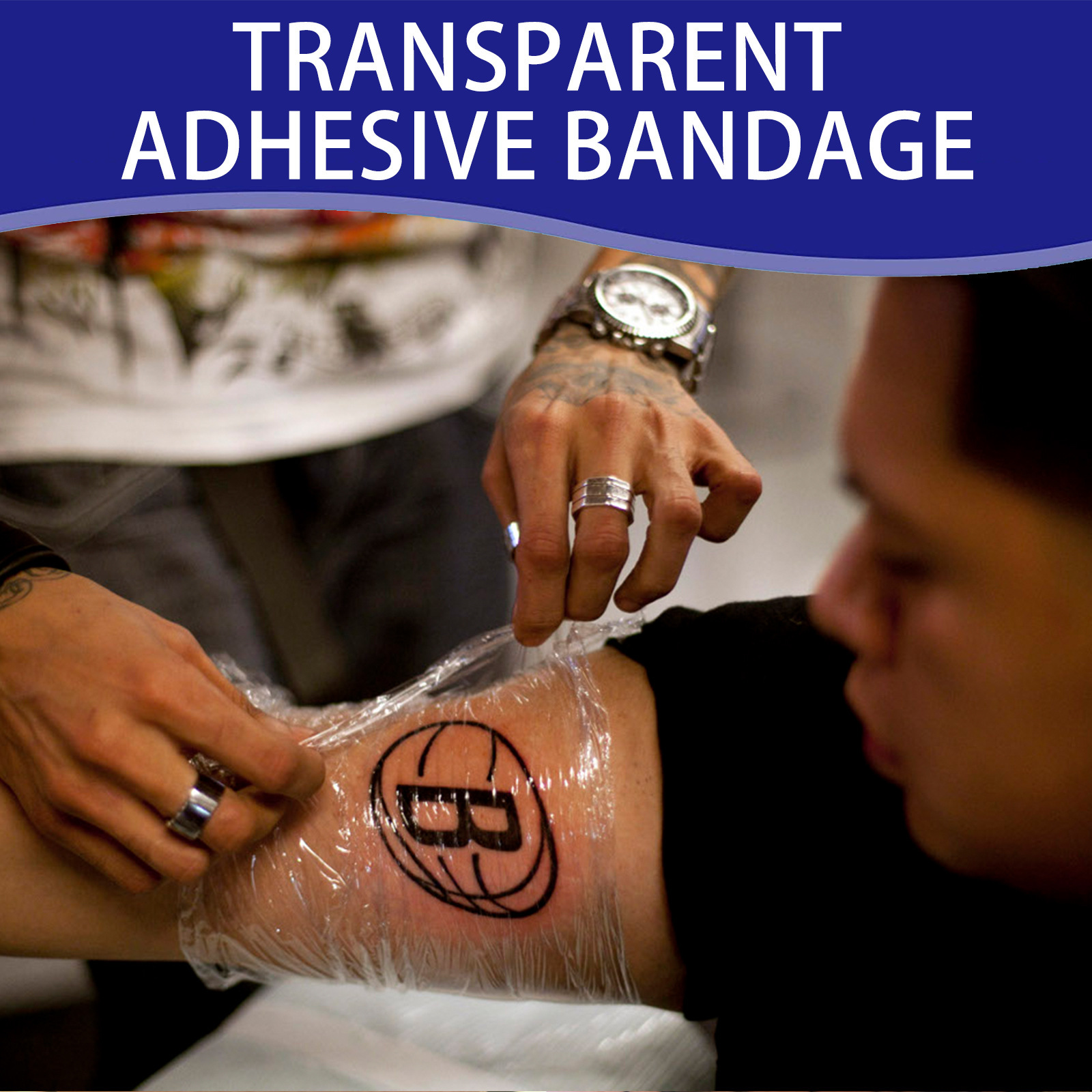 Title 5, Creative Tattoo Care Transparent Waterproof Sti...