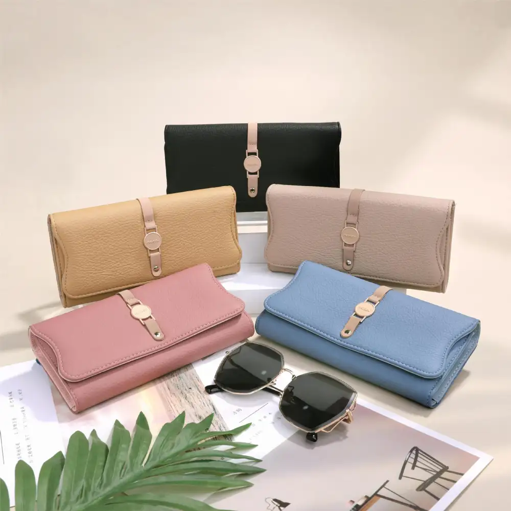 Women's Leather Purse Long and Simple Fashion