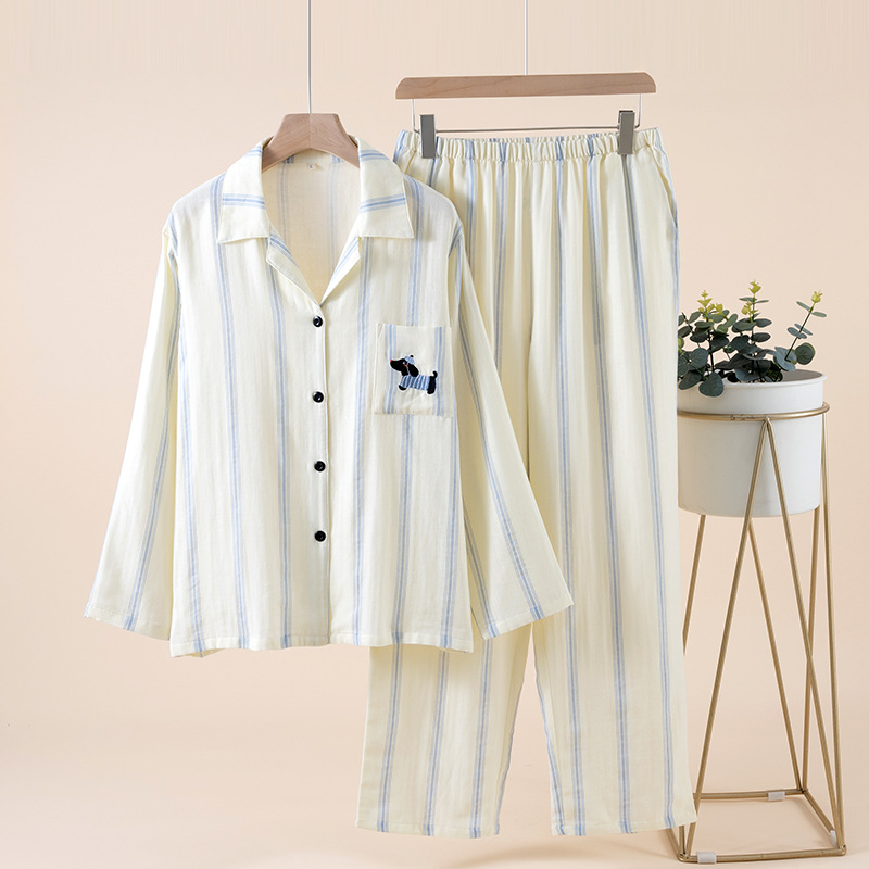 Simple Womens Double-Layer Gauze Loose Cardigan