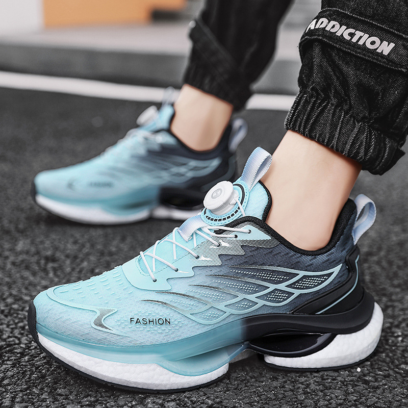 Flying Woven Air Cushion Turn Buckle Running Shoes - Image 3