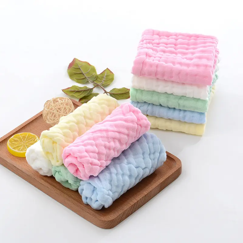 Six-layer Gauze Seersucker Square Towel Infant Small
